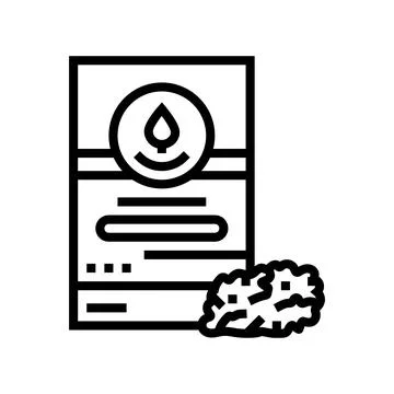 Raspberry leaf tea line icon vector illustration Stock Illustration