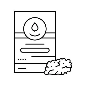 Raspberry leaf tea line icon vector illustration Stock Illustration