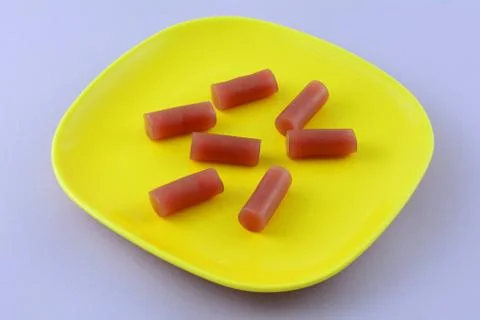 Raspberry licorice snack Foto stock