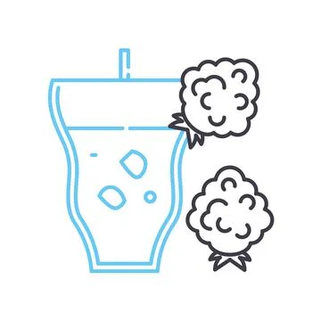Raspberry line icon, outline symbol, vector illustration, concept sign Illustrazione stock