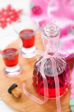 Raspberry Liqueur Stock Photos
