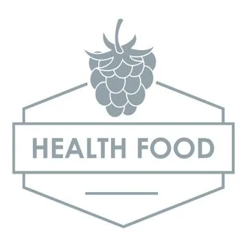 Raspberry logo, simple gray style Stock Illustration
