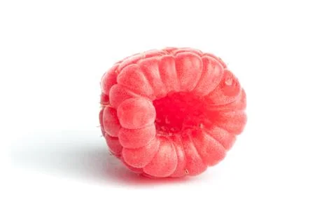 Raspberry macro over white Stock Photos