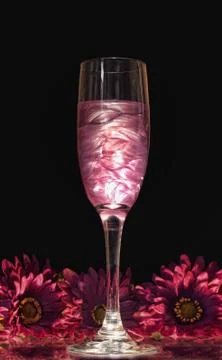 Raspberry mousse Stock Photos