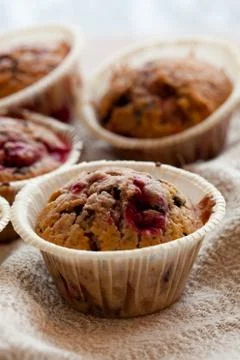 Raspberry muffins Stock-Fotos