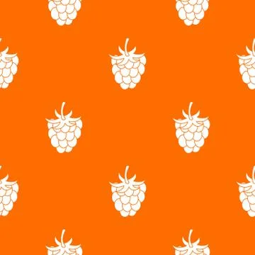 Raspberry or blackberry pattern seamless Stock Illustration