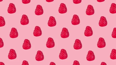 Raspberry pattern - diagonal Stock Footage 137916333