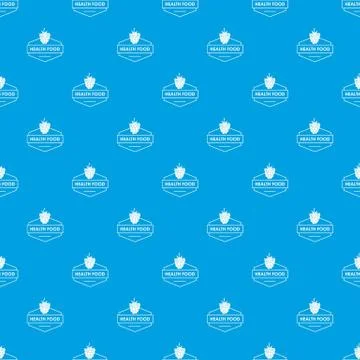 Raspberry pattern vector seamless blue Illustrazione stock