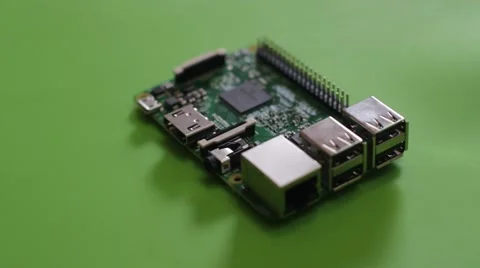 Raspberry PI  circuit board Rotating Stock Footage 51838603