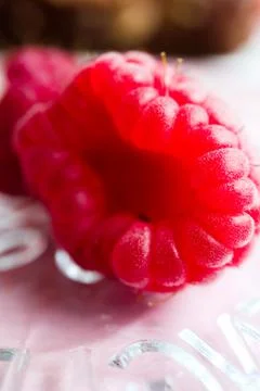 Raspberry, Pink Fruit, Close-Up, Top Down, Highly Detailed 7 Stock Photos