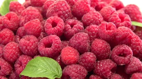 Raspberry. Raspberries is spinning 360. 스톡 동영상 78023727