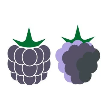 Raspberry simple art geometric illustration イラスト素材