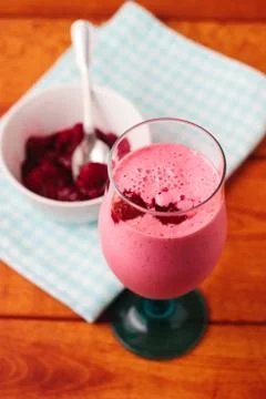 Raspberry smoothie Foto stock