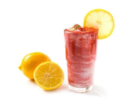 Raspberry smoothie Stock Photos