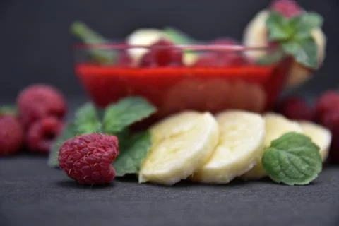Raspberry smoothies, art soft focus Stock Photos