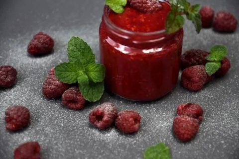 Raspberry smoothies, art soft focus Stock Photos
