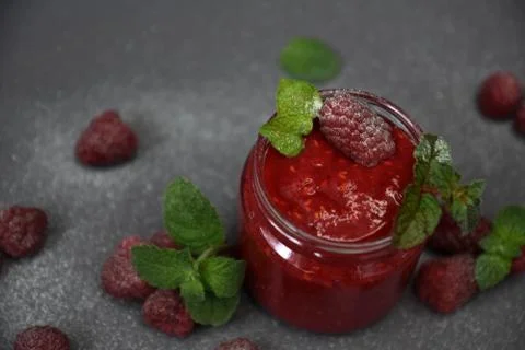 Raspberry smoothies, art soft focus Stock Photos