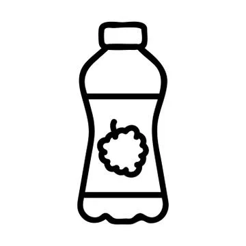 Raspberry soda icon vector. Isolated contour symbol illustration Stock Illustration
