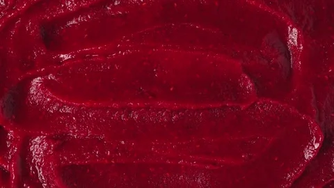 Raspberry sorbet texture, top view Stock Footage 263879594