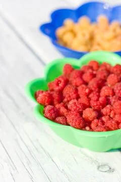 Raspberry in summer Stock Photos