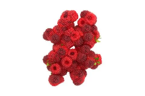 Raspberry symbol # on white background Stock Illustration