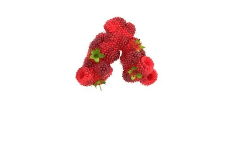 Raspberry symbol ^ on white background Stock Illustration