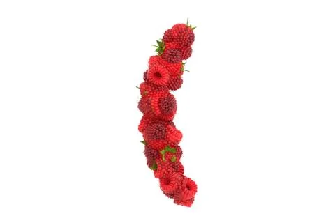 Raspberry symbol ( on white background Stock Illustration