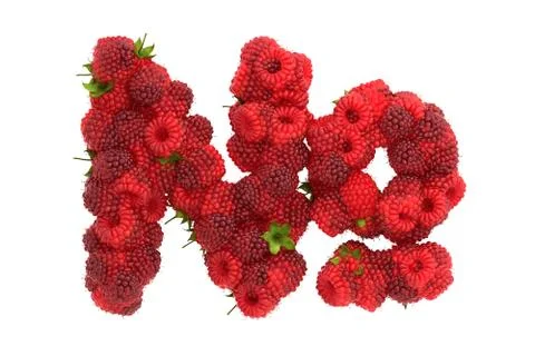 Raspberry symbol on white background Stock Illustration