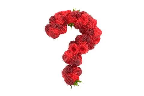 Raspberry symbol ? on white background Stock Illustration