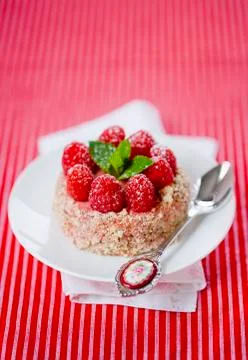Raspberry tart Stock Photos