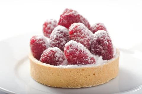 Raspberry tart Stock Photos