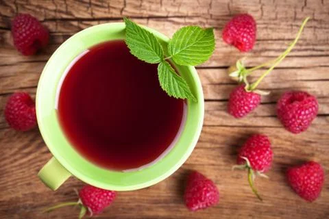 Raspberry tea Stock Photos