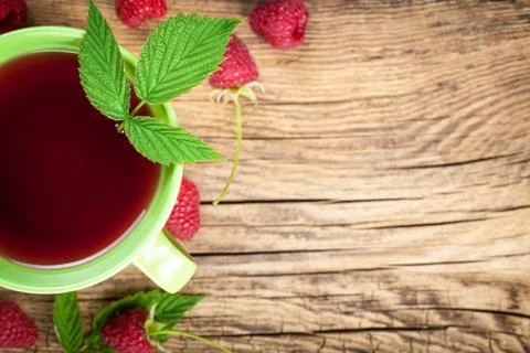 Raspberry tea Stock Photos
