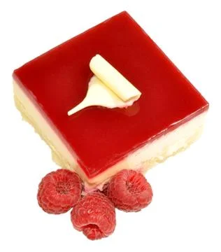 Raspberry Torte Cake Stock Photos