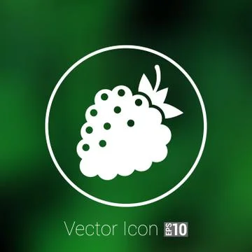 Raspberry vector logo template. Abstract design concept イラスト素材