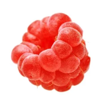 Raspberry on white Stock Photos