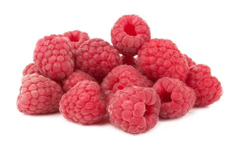 Raspberry on white Stock Photos