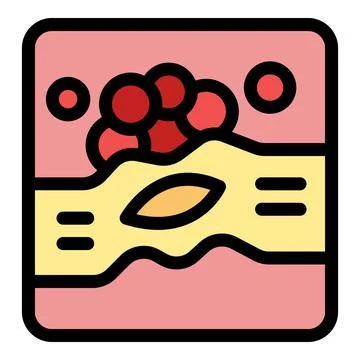 Raspberry yogurt packaging with leaf logo promoting healthy eating habits Stock Illustration