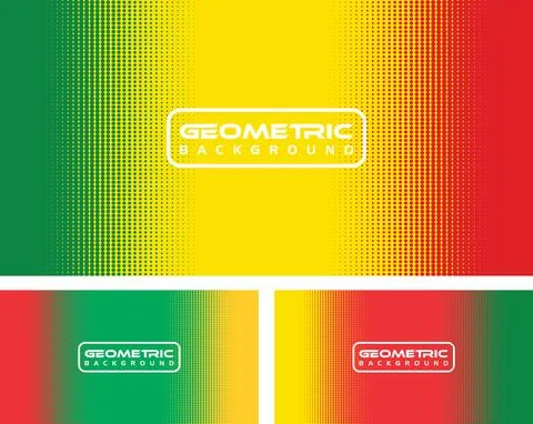 Rasta Color Geometric Background Stock Illustration