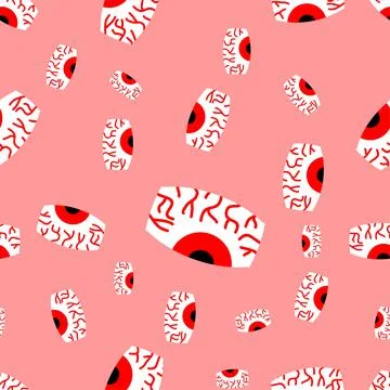 Rasta eyes pattern seamless. trippy eye. addict with red eyes background. Tir Stock Illustration