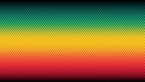 Rasta Gradient Background with Diagonal Stripes Pattern Illustrazione stock