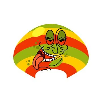 Rasta hat cartoon isolated. Vector illustration Stock Illustration