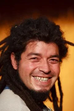 Rasta Man Smiling Foto stock