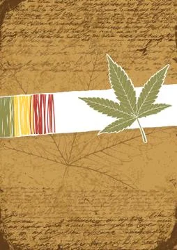 Rasta retro abstract  background. Stock Illustration