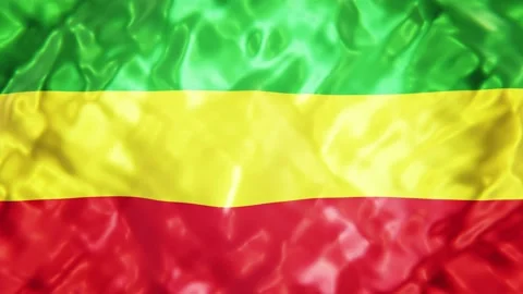 Rastafarian flag looping 3D animation 스톡 동영상 152771349