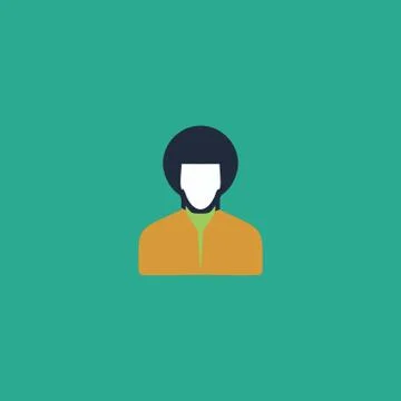 Rastafarian man flat icon Illustrazione stock