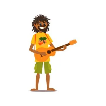 Rastafarian Vector Illustration Illustrazione stock
