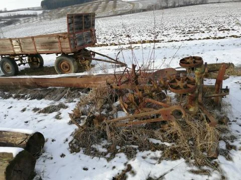 Rasted  farmer-tools Stock Photos