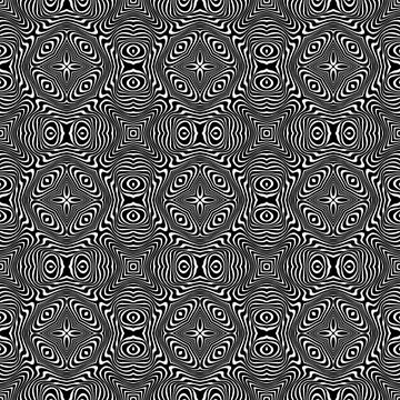 Raster abstract lines pattern. Waves background Illustrazione stock