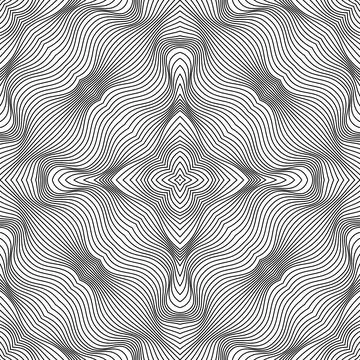 Raster abstract lines pattern. Waves background 스톡 일러스트